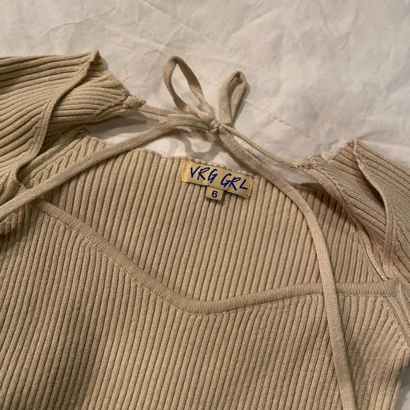 VRG GRL New Fashion Ribbed Knit Mini Dress - Picture 4 of 5